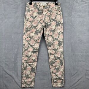 Current Elliott Floral Print Jeans Size 25 Stiletto Phoenix Skinny‎ Denim